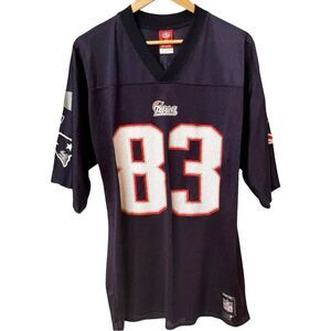 NFL Players Reebok Wes Welker Short Sleeve New England Patriots Jersey. Medium